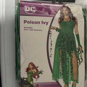DC Poison Ivy Costume with Dress and Hair Accessory
